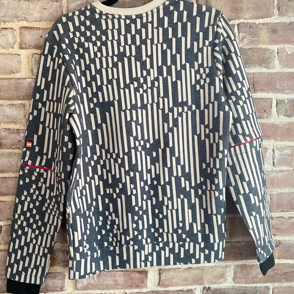 Adidas X Lego Blocks Gray Crew Neck Long Sleeve Sweatshirt - Picture 5 of 6